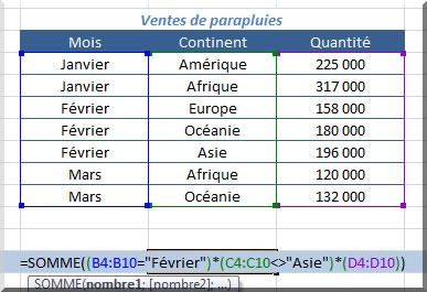 Formule matricielle - Recherche d'une chaîne de caractères - e8