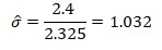 Formule l'écart-type estimé exemple